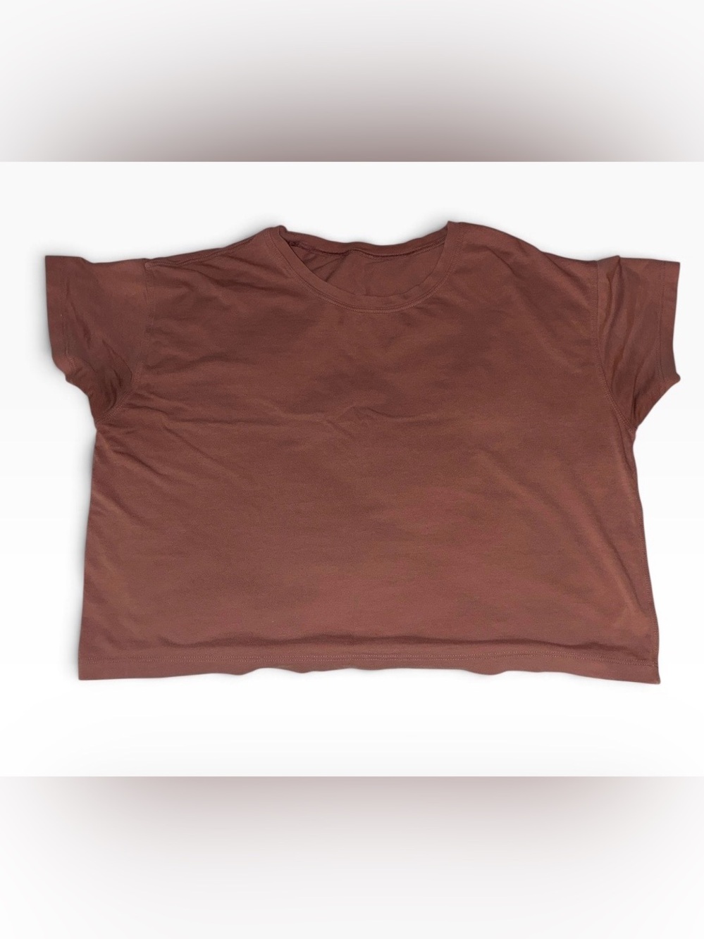 Lululemon All Yours Crop Tee Maeve color Sz 8